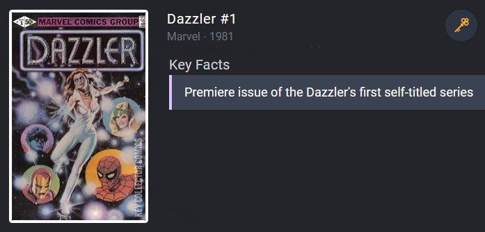 Fumetti: DAZZLER #1 KEY ISSUE 🔑 MARVEL X-MEN ERROR VARIANT 1981 USA – Usato da Lugano venduto da YouWantUS 1