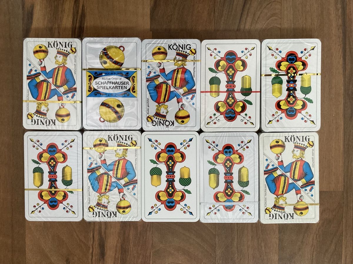 Giochi: 10 x Jasskarten Neu – Nuovo e nell'imballaggio originale da Full-Reuenthal venduto da Firu 1