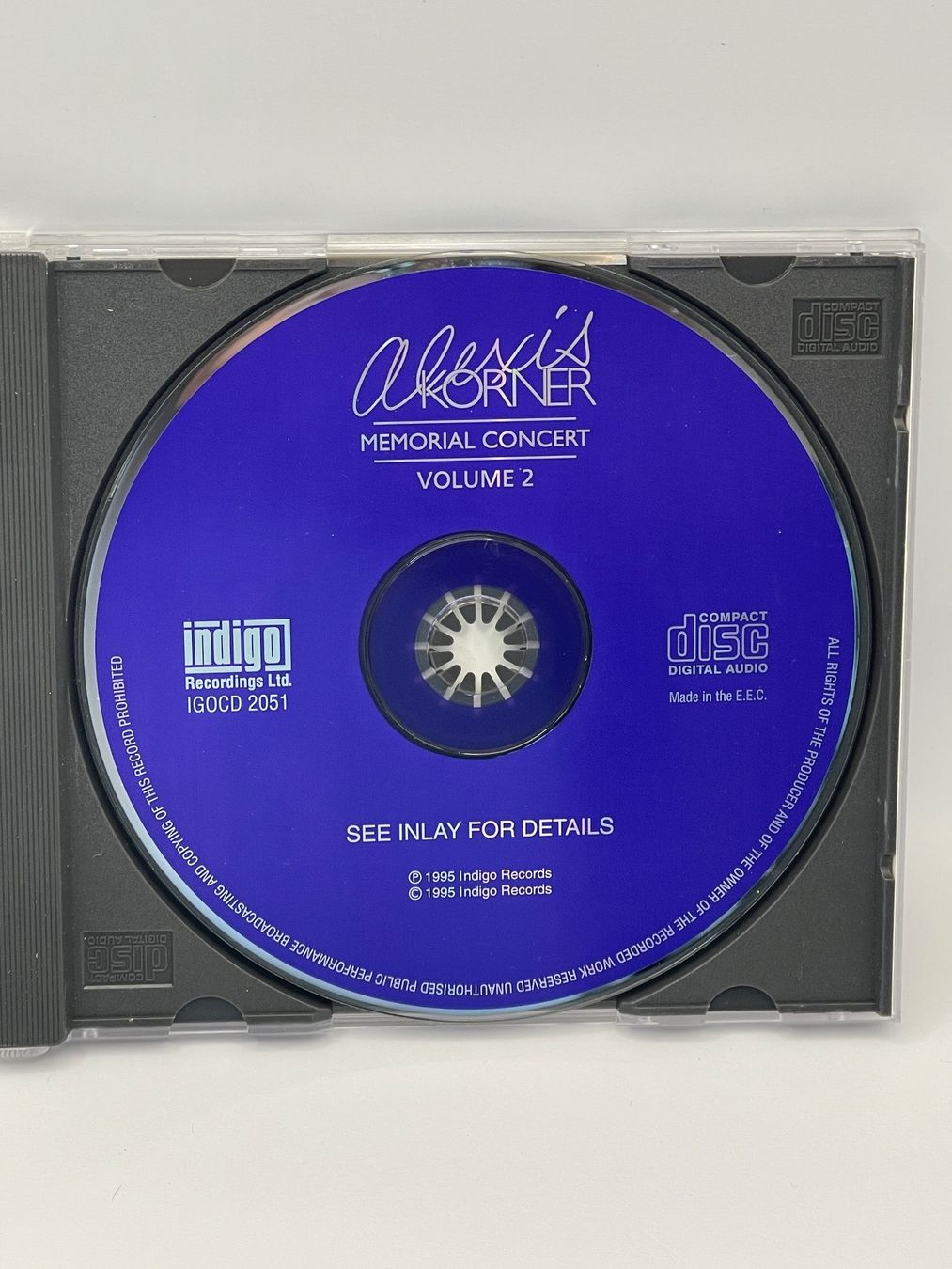 CD: Alexis Korner - Memorial Concert Vol.2 – Usato da Rüti ZH venduto da alumedien 2