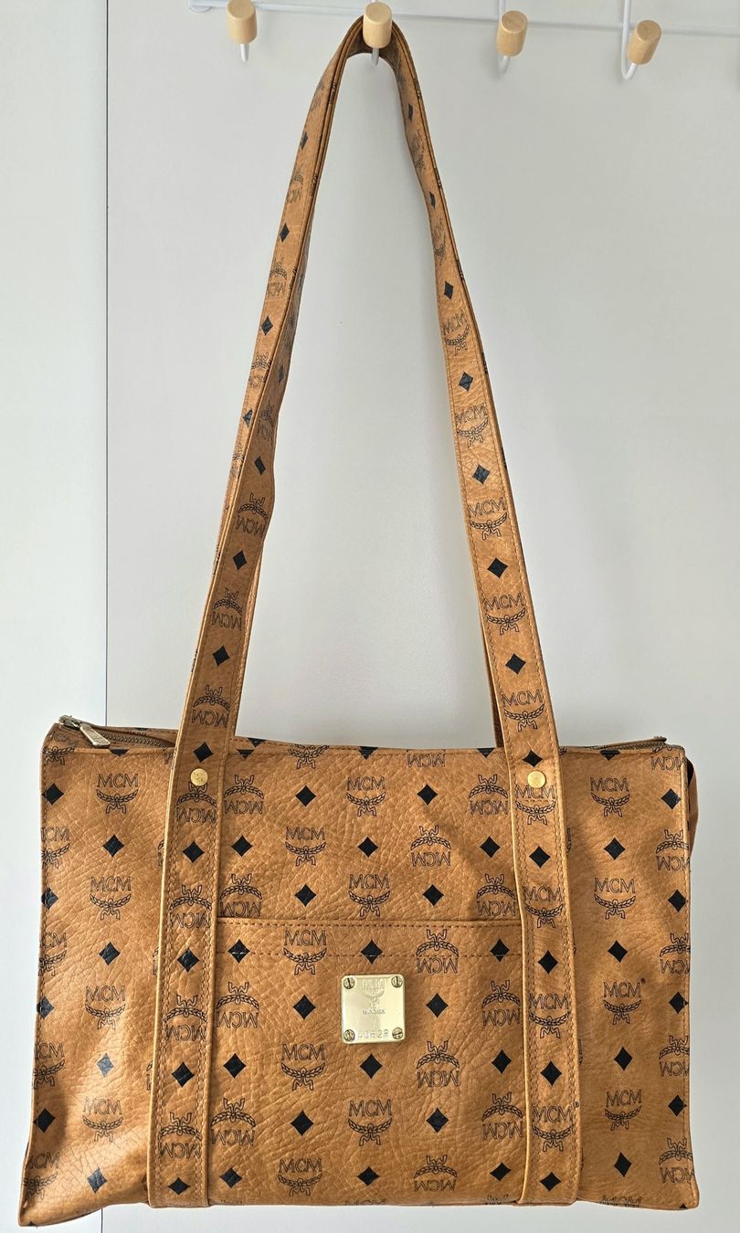Mcm Borse da donna: MCM Shopper Medium Heritage Cognac Canvas – Usato da Niederteufen venduto da Mira_72