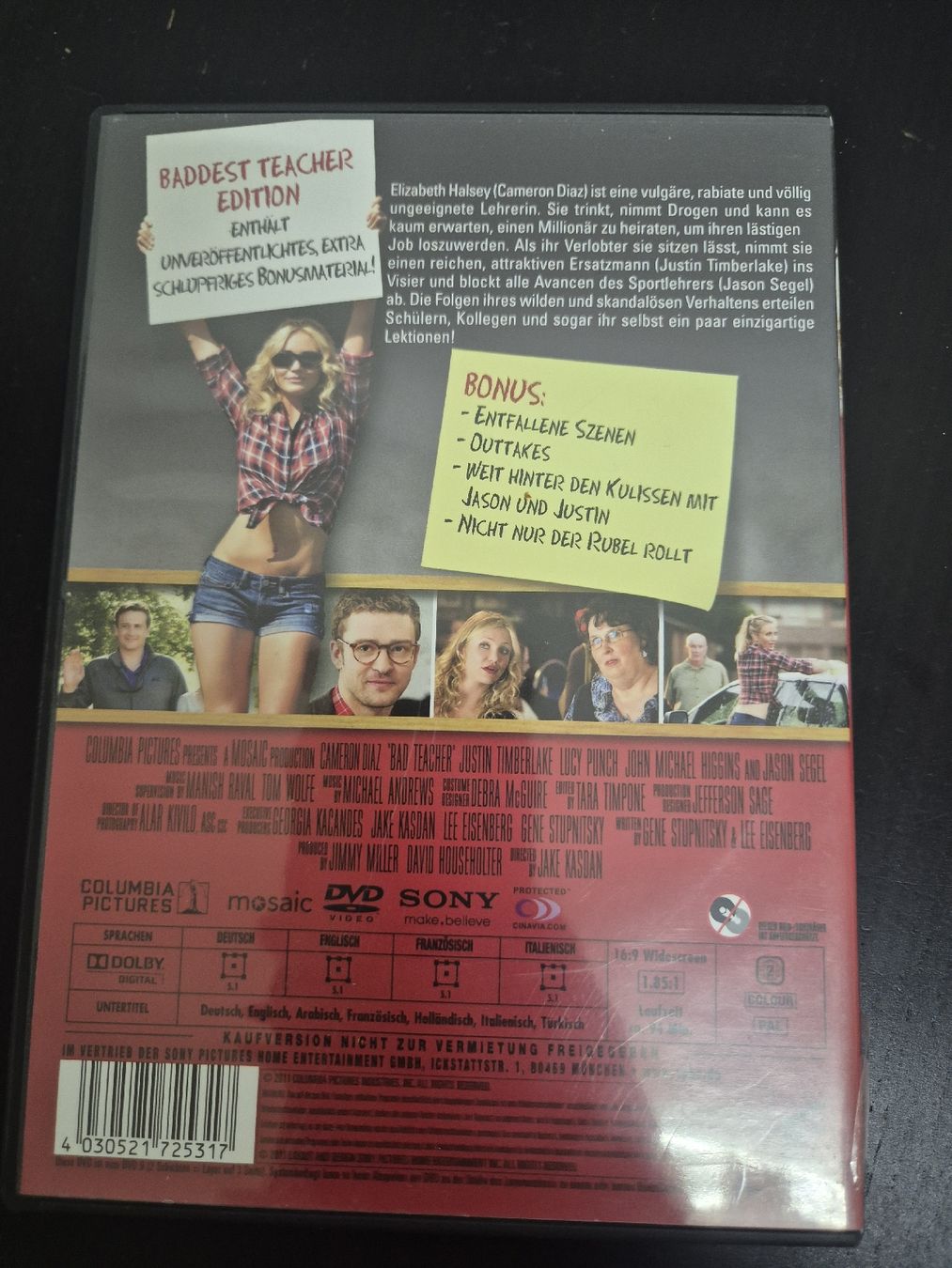 Tutti i DVDs: Bad Teacher DVD Baddest Teacher Edition – Usato da Wald ZH venduto da _Hotarubi_ 1