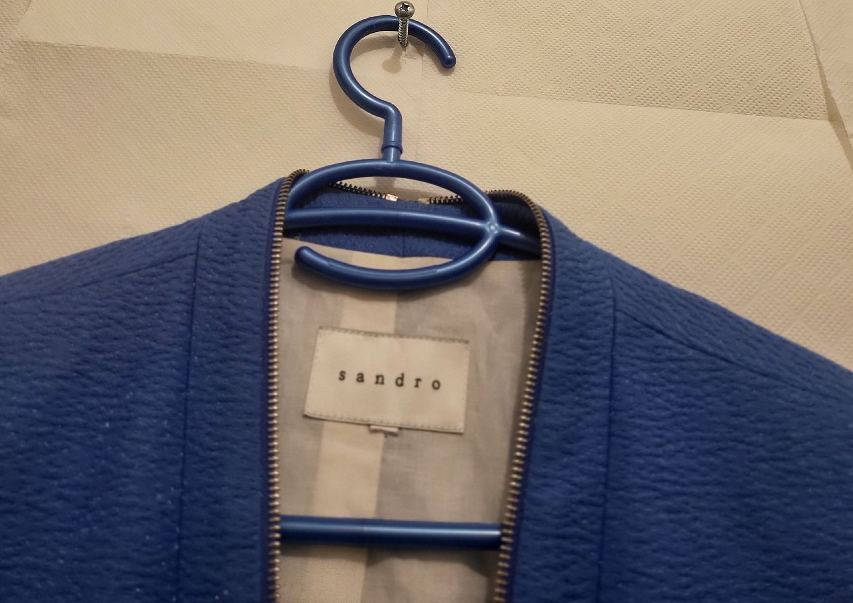 Sandro Giacche: Veste Sandro bleue électrique, taille 38 - État impeccable! – Usato da Niedergösgen venduto da Eva2410 2