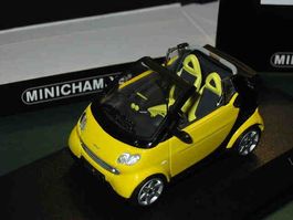 Smart Ciy Cabrio gelb * Minichamps 1:43