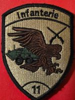 Infanterie Abzeichen Badge Infanterie 11 neu Original Klett