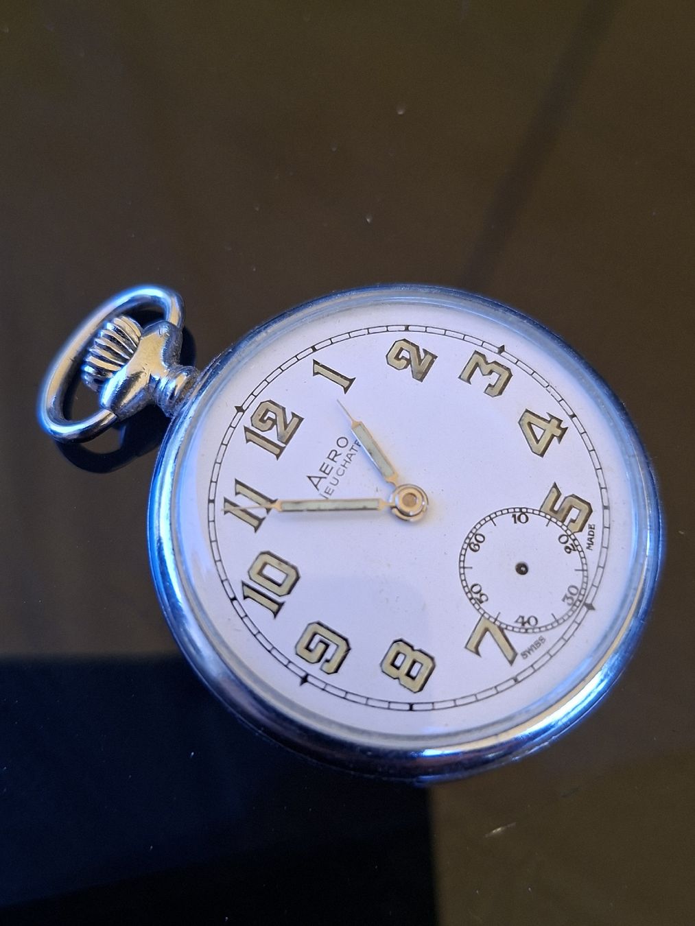 Orologi: alte AERO Neuchatel Taschenuhr – Usato da Ganterschwil venduto da HeidiuPeter 2