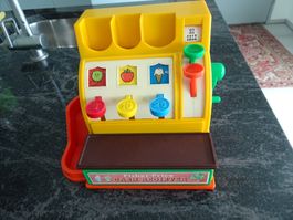 Fisher-Price Kasse mit Münzen und Zubehör  Designklassiker J