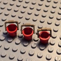 Lego 3x Utensil Eimer mit Griff (95343+95344)