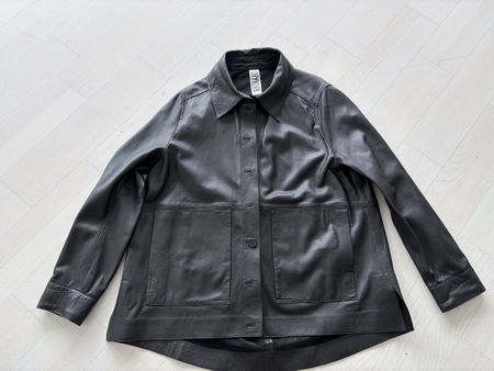 Schwarze Lederjacke feinstes Nappaleder Grösse 38
