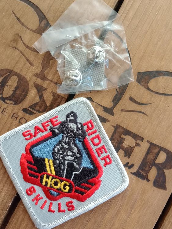 Harley Davidson HOG Safe Rider Patch & Pin Set, Neu! (49) (Neu und ...