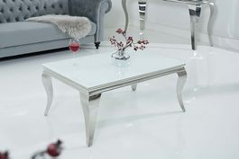 COUCHTISCH Barock Salontisch Silber