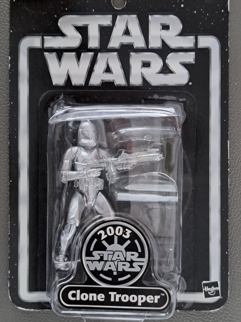 Star Wars Statuette: Star Wars | Silver Clone Trooper 2003 | Hasbro – Nuovo (secondo la descrizione) da Reiden venduto da Zizki