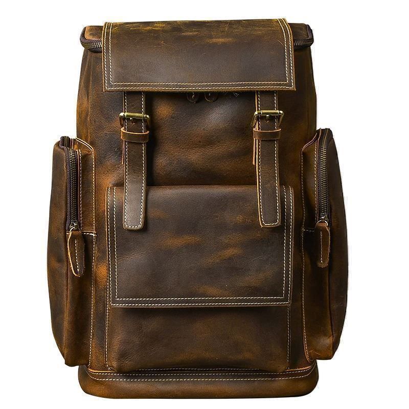 Zaini: ✅ NEU Oldschool echter Lederrucksack – Nuovo e nell'imballaggio originale da Wittenbach venduto da ChinaSeidenstrasse 6