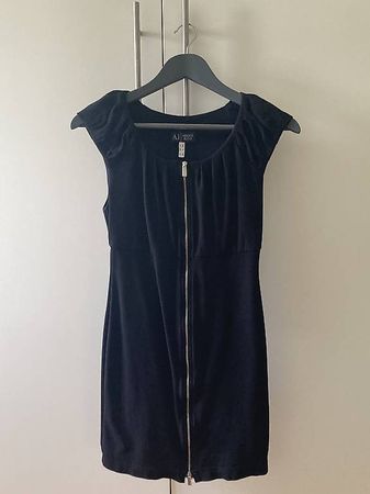 Schwarzes Kleid ARMANI JEANS Gr. L/40  mit Reissverschluss
