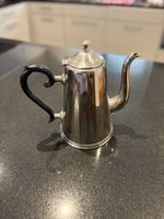 Silber Kaffeekanne Antik mit Henkel, toll für den Winter ☕️