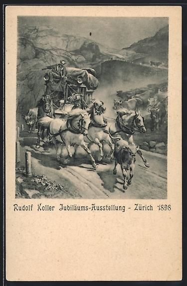 Cartoline postali: Zürich, Rudolf Koller Jubiläums-Ausste – Usato da Berlin venduto da bartko-reher