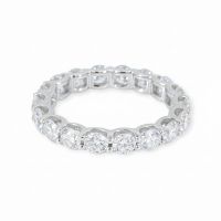 Alliance-Ring 14k Weissgold Labor Diamanten 3,02ct