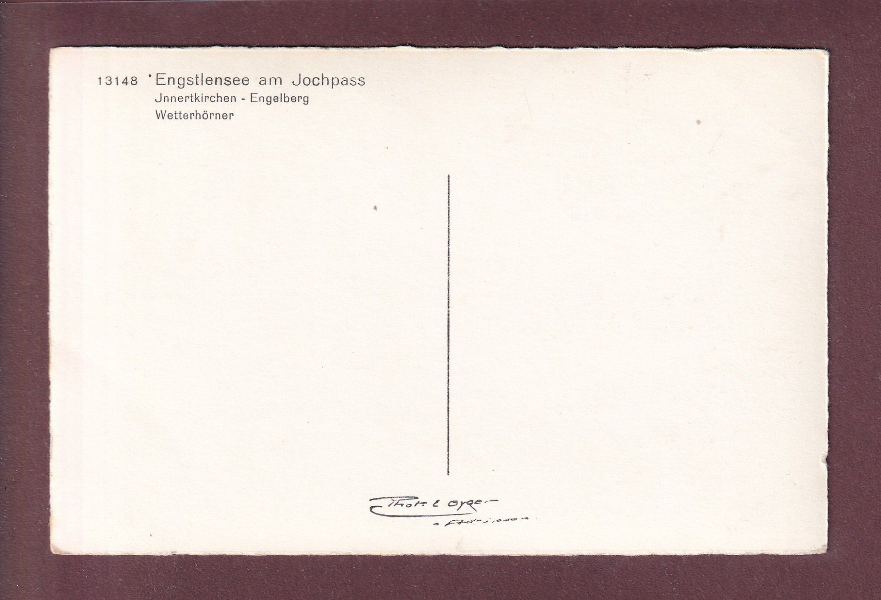 Cartoline postali: ENGSTLENSEE am Jochpass – Usato da Pully venduto da nicecards 1