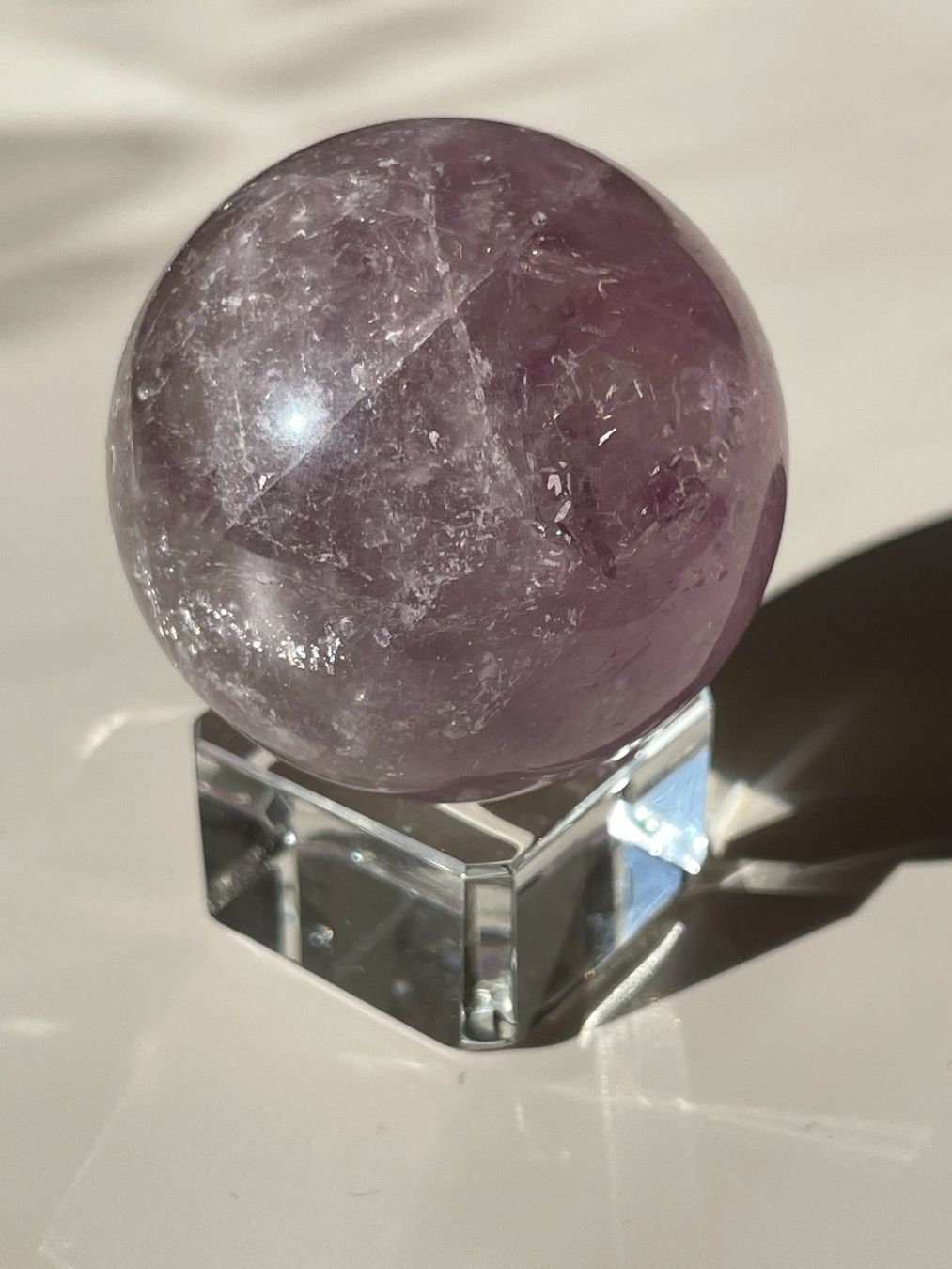 Minerali & Pietre curative: Amethyst-Kugel, mit Glassockel – Nuovo (secondo la descrizione) da Schiers venduto da sisikristall 6