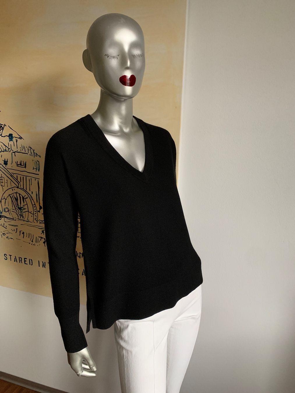Maglioni & Felpe: Rag & Bone: Schwarzer Merino-Pullover mit V-Ausschnitt – Nuovo (secondo la descrizione) da Luzern venduto da paulablue 7