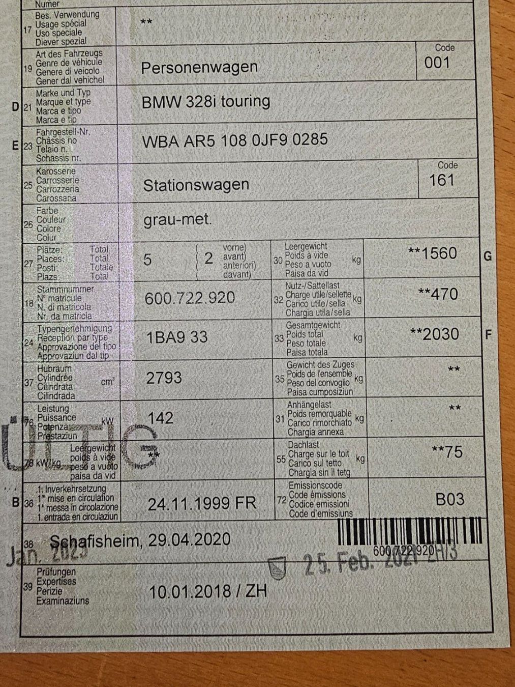 BMW Automobili: BMW 328i Touring – Usato da Diessenhofen venduto da Osio 9