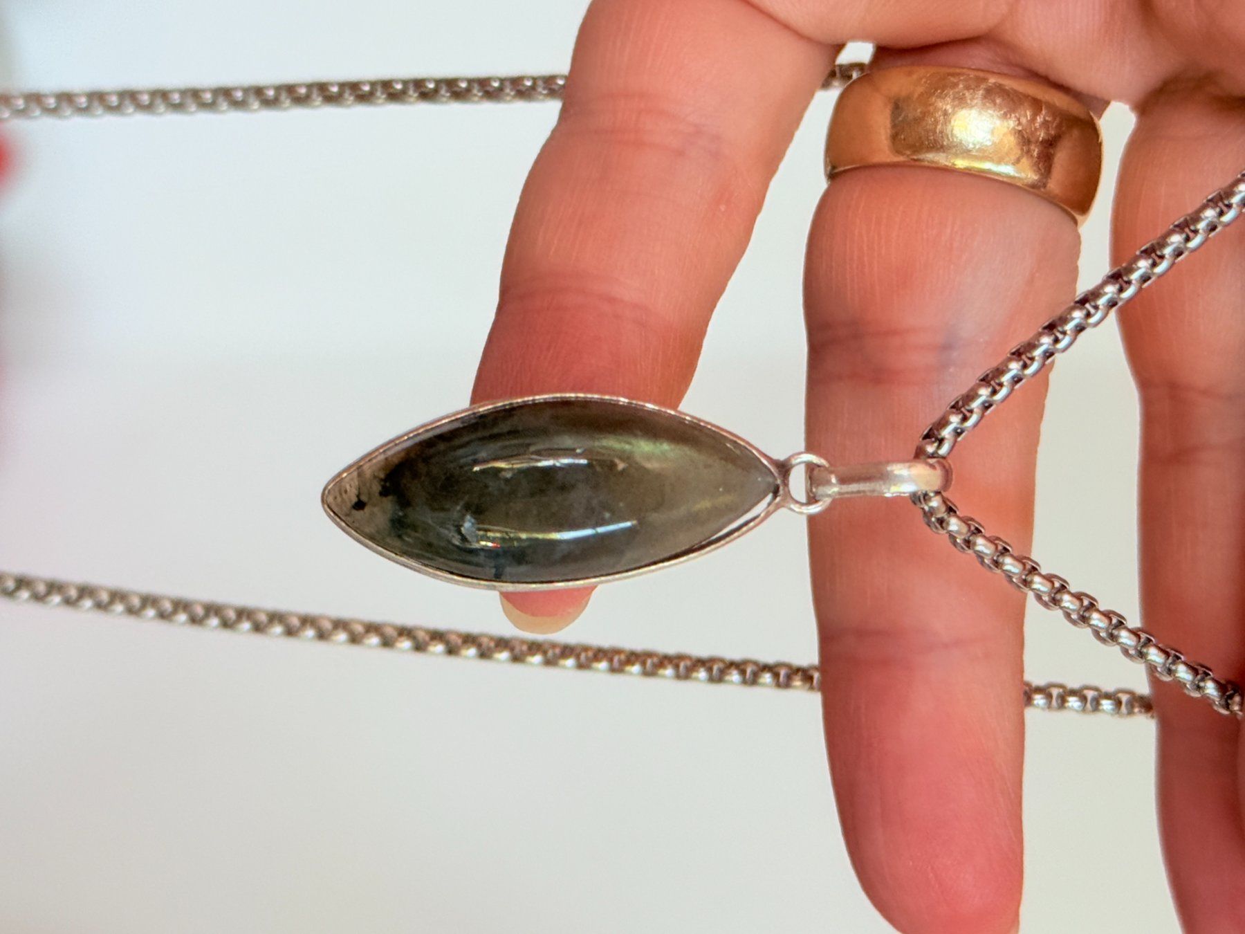 Catenine: Collier avec Labradorite – Nuovo e nell'imballaggio originale da Genève venduto da AWWA 7