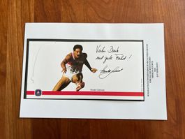 Gedenkblatt Harald Schmid  und Unterschrift   (F42)