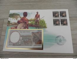Banknoten Brief Congo 500 Francs 1993