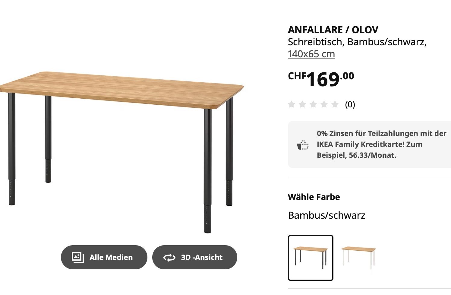 Ikea Schreibtische: Höhenverstellbarer Schreibtisch – Gebraucht aus Zürich von lai_d6hn 3
