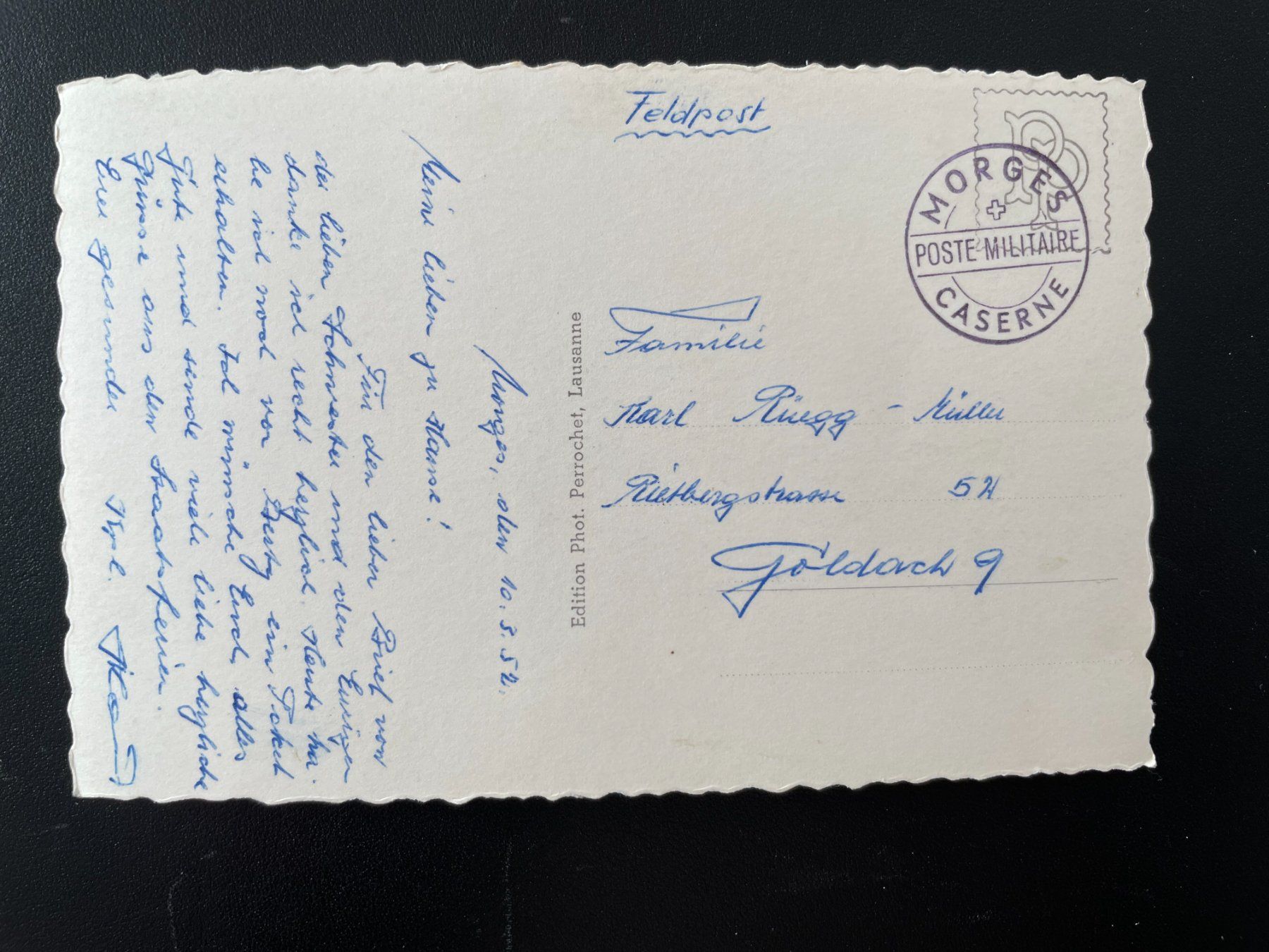 Cartoline postali: AK VD Morges vue d'Avion – Usato da Thal venduto da Danny82 1