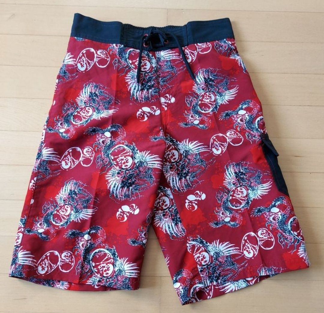 Speedo Costumi da bagno: Neue Speedo Badehose Gr. 116 - 122 / S, Rot gemustert – Nuovo e nell'imballaggio originale da Basel venduto da Sinibini86