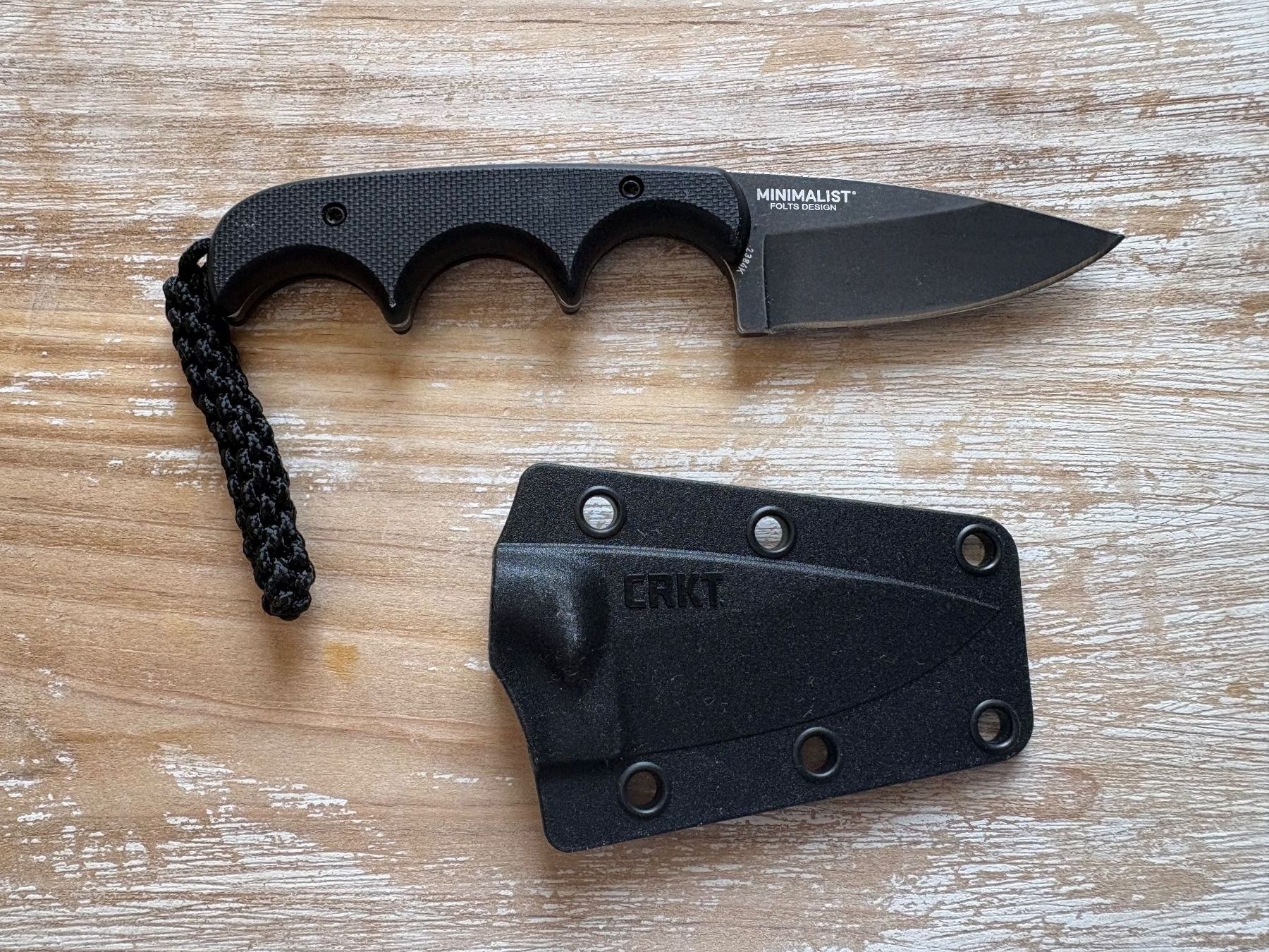 Accessoires: CRKT Minimalist Black Drop Point mit Scheide & OVP – Neuf avec emballage d'origine à Männedorf par Rarin67 3