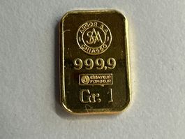 1g Goldbarren ARGOR S.A.
