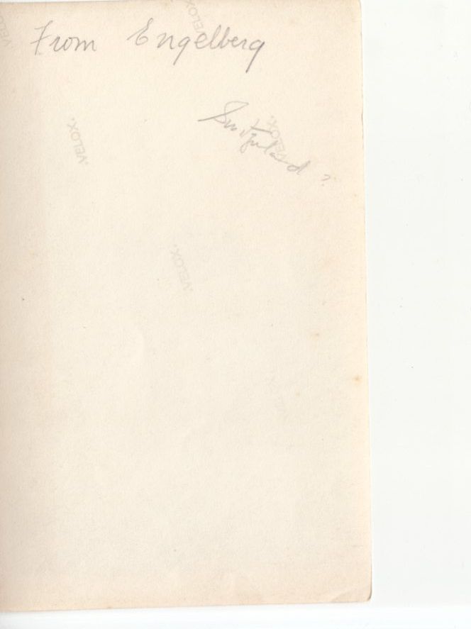 Cartoline postali: Engelberg/Uri ? Fotoabzug ca. 1920 – Usato da Bürglen TG venduto da StampGraf 1