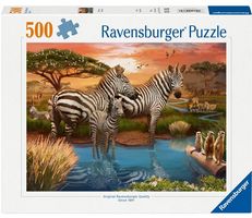 Ravensburger 500 Teile Puzzle Zebras am Wasserloch