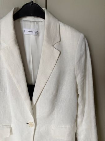 Blazer von MANGO 100% Leinen