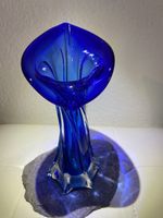 Murrano-Vase kobaltblau