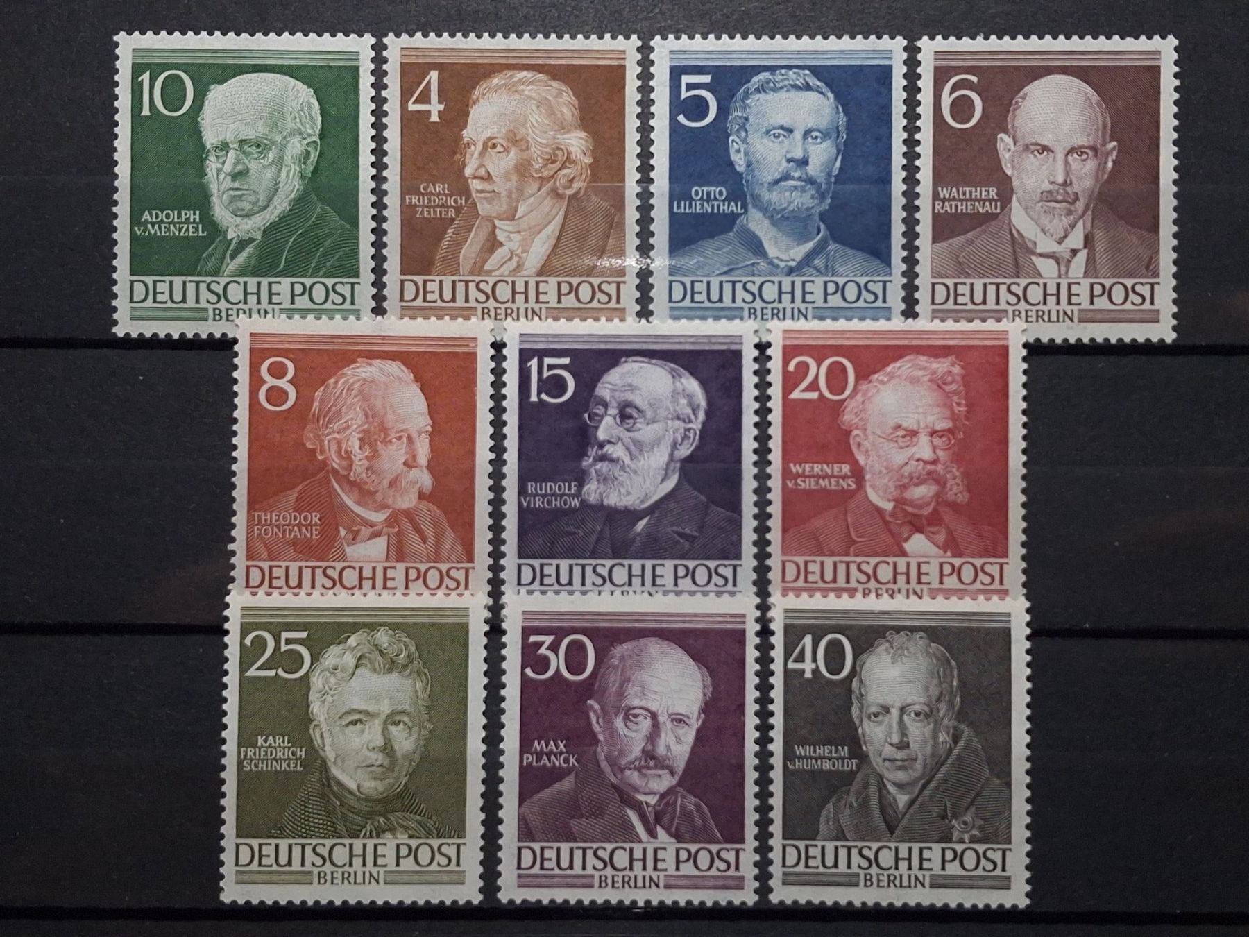 Alle Briefmarken: Berlin Männer Mi-Nr.91-100 Postfrisch 130 Fr – Neu (gemäss Beschreibung) aus Kriens von Nidfeld45