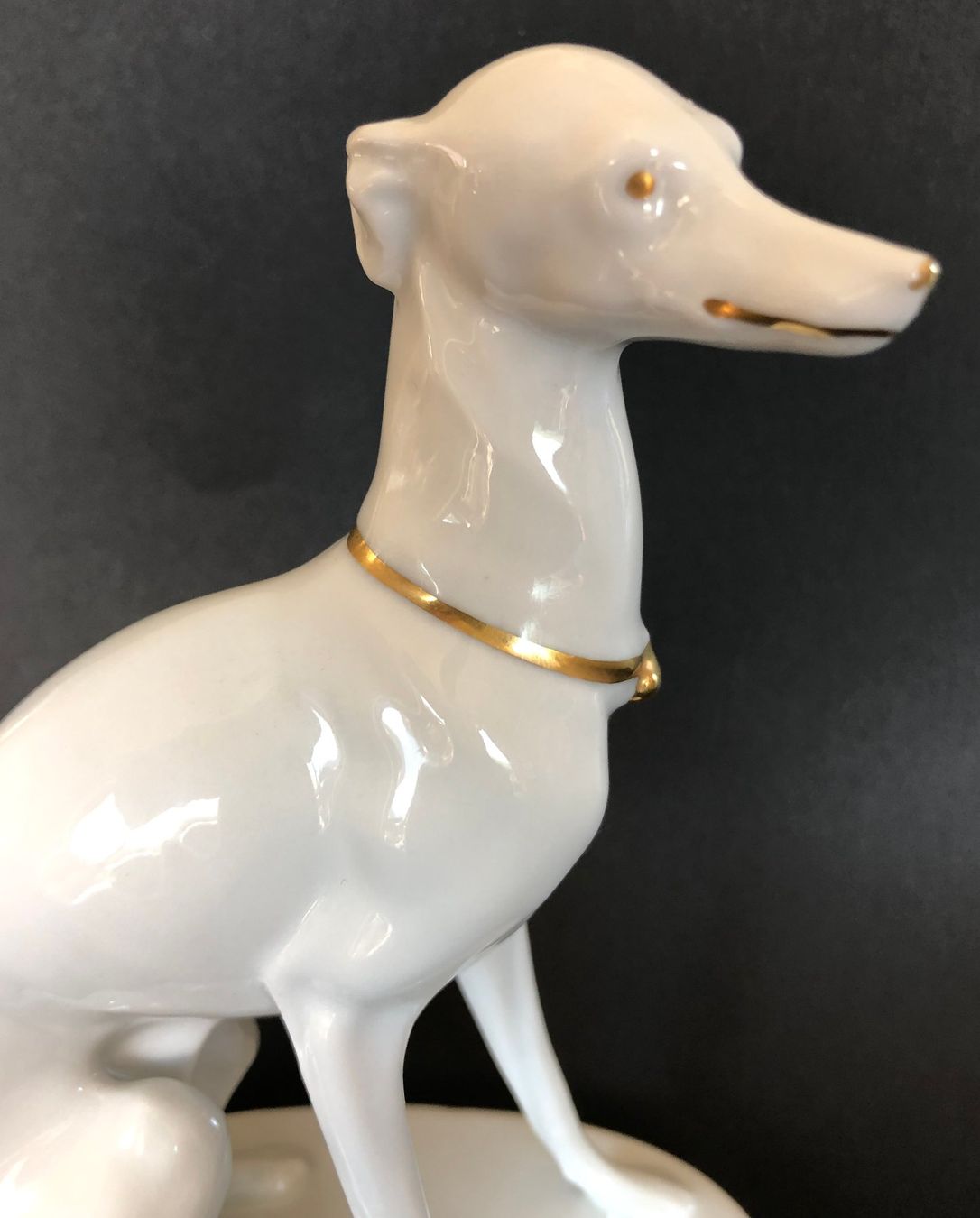Statuette: Sitzender Barsoi - Russischer Windhund - Greyhound - Pfeffer – Nuovo (secondo la descrizione) da Appenzell venduto da Zimiuno 4