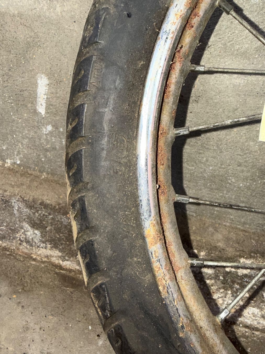 Puch Parti ricambio per ciclomotori: Mofa 16 Zoll Speichen Vorderrad – Difettoso da Fahrni b. Thun venduto da berger_tuning34 2