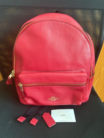 Roter Coach Rucksack, wie neu! - Kostenlose Versand.