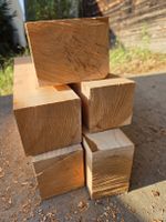 5x Eibe Kanteln Drechselholz 36-51cm – trocken Massivholz