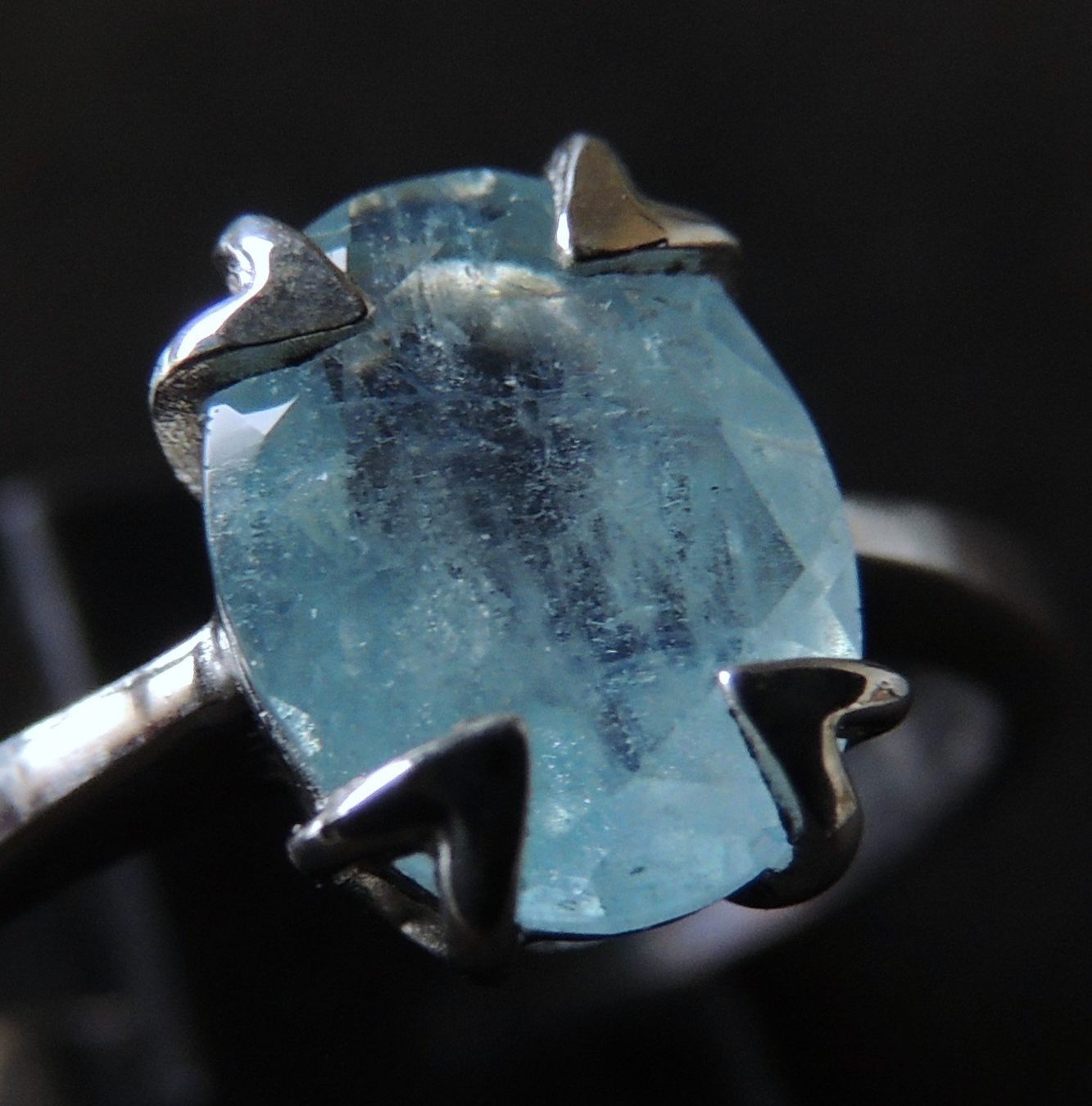Anelli: Aquamarin Silber 925 Fingerring Gr. 56 – Nuovo (secondo la descrizione) da Waldenburg venduto da schaller707 1