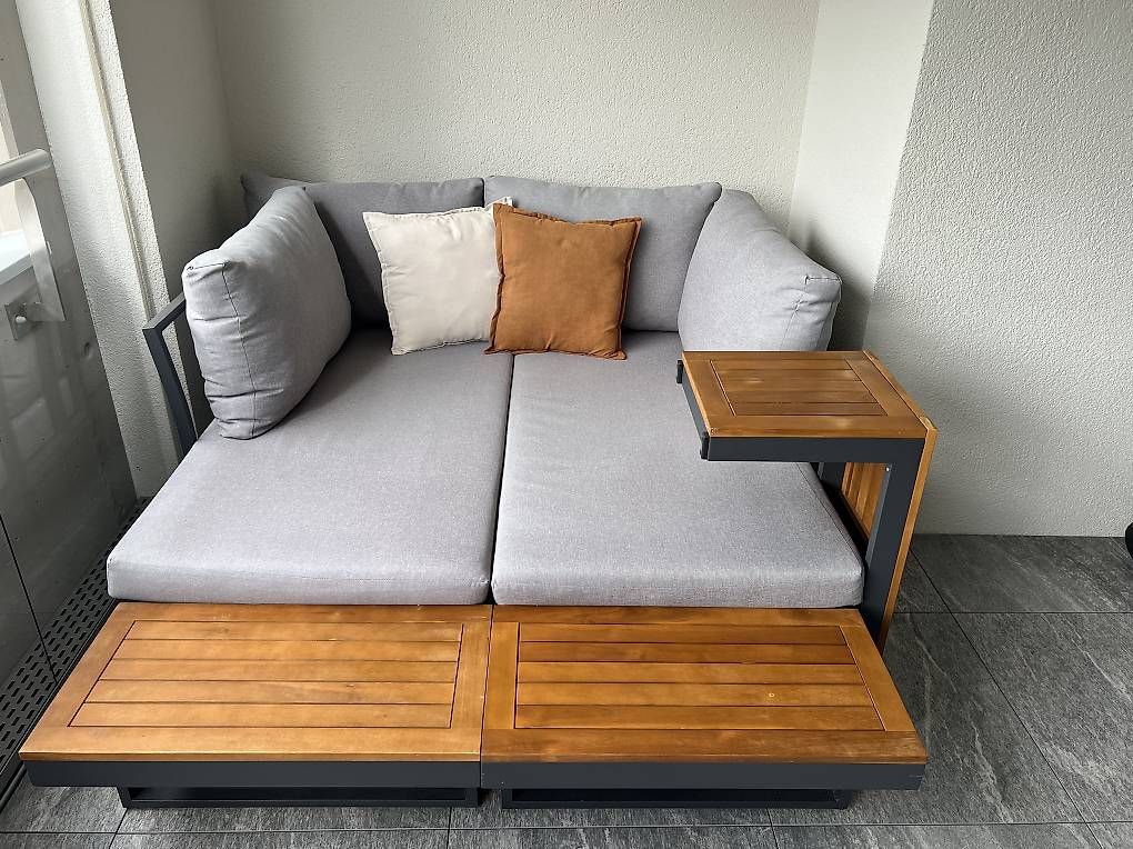 Divani: Balkon-Lounge inkl. Tisch – Usato da Bütschwil venduto da Positano99 4