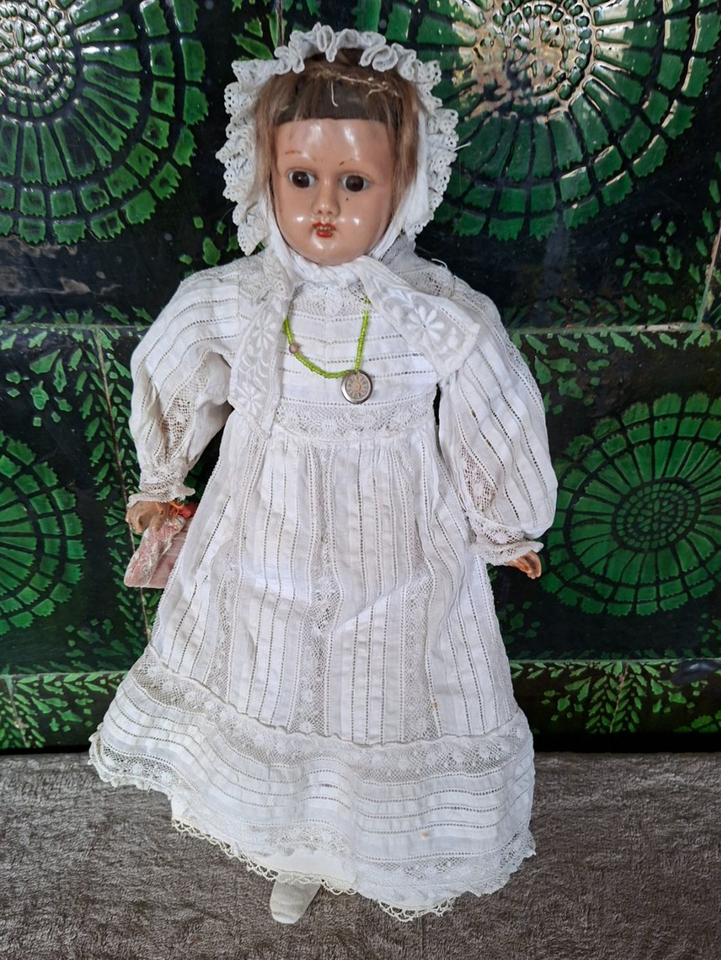 Bambole: Antike Schildkröt Puppe,Celluloid, gemarkt, 44 cm – Usato da Otelfingen venduto da silver-moon