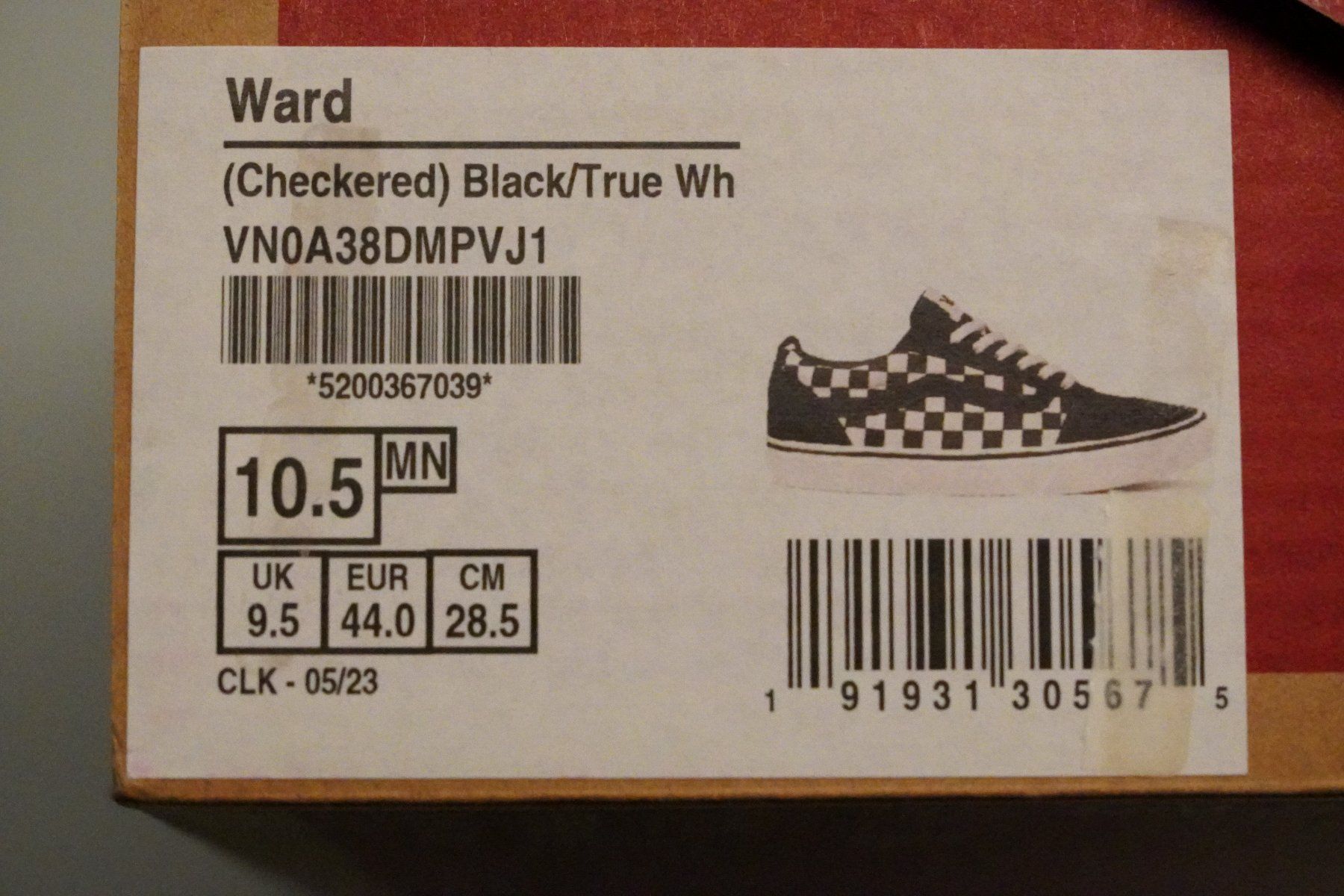 Vans Scarpe da uomo: Vans Ward (Checkered) Back/True Wh VN0A38DMPVJ1 – Nuovo e nell'imballaggio originale da Oberwil b. Büren venduto da lelicorne 3