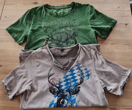 Shirt Junge 2-er Set Trachtenstil Gr. 146/152