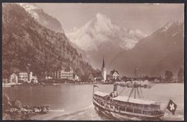 Flüelen mit Dampfschiff "Stadt Luzern"