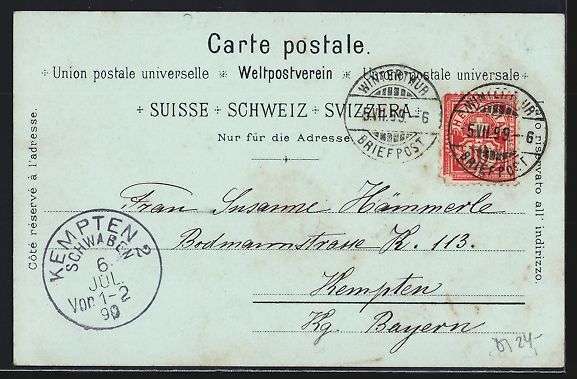 Cartes postales: Mondschein-Lithographie Winterthur, Teil – D'occasion à Berlin par bartko-reher 1