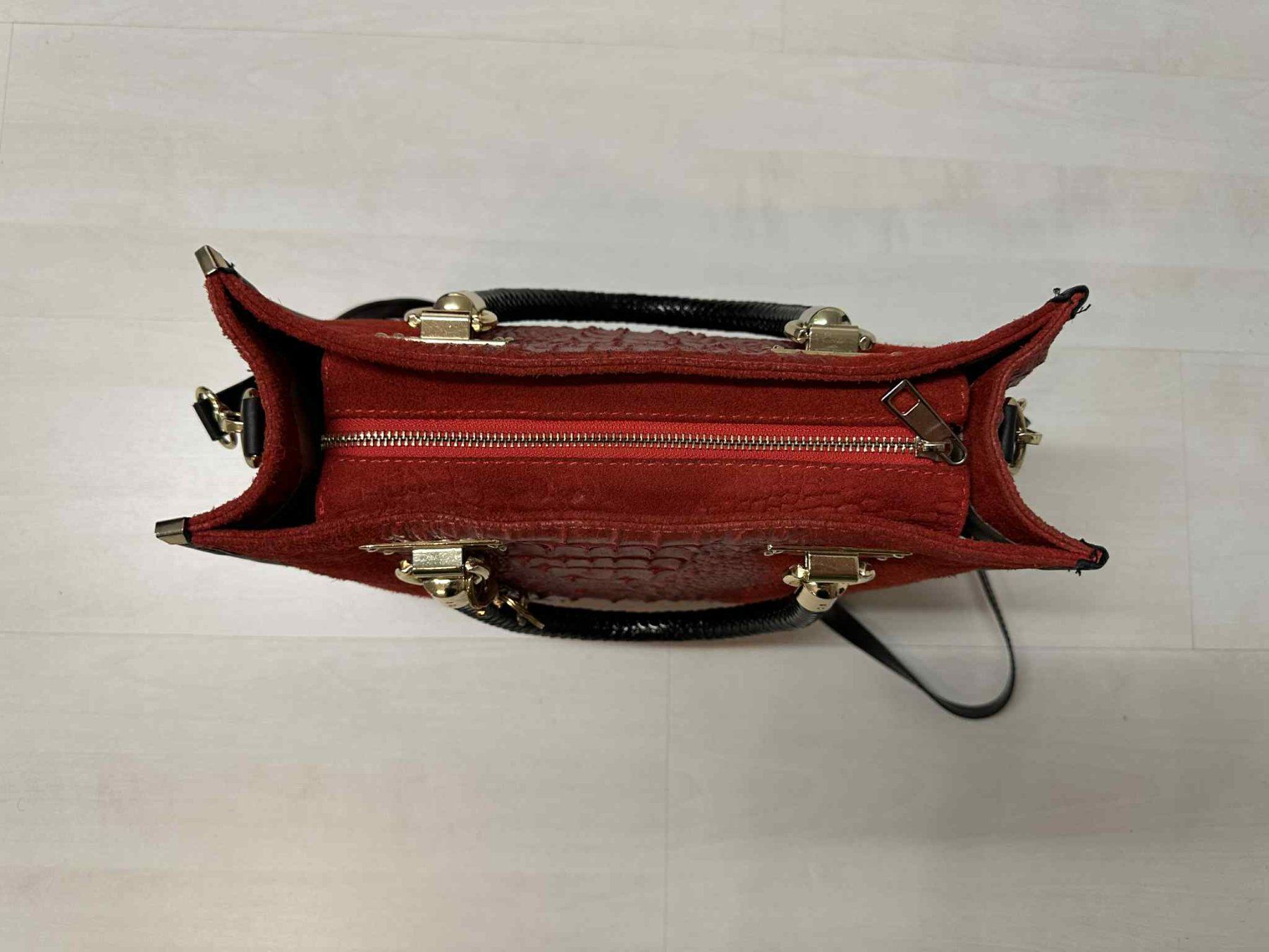 Borse da donna: Rote Echtleder Handtasche / Umhängetasche – Usato da Ried-Brig venduto da V8_Andy 2
