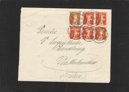 Beleg Tellbueb 5erBlock Nr.137 und Aufbrauch Nr. 147 ,4.V.25